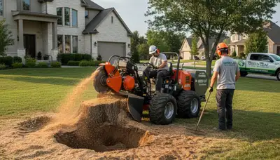 Professional stump removal service in San Antonio TX clearing tree stumps safely and efficiently
