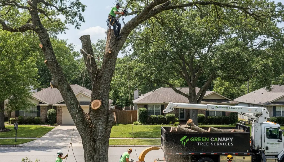 Professional tree removal service in San Antonio, TX by certified arborists at Chop Chop Tree
